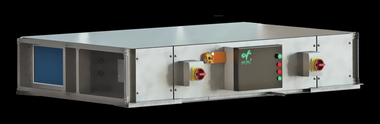 Slimline heat recovery unit