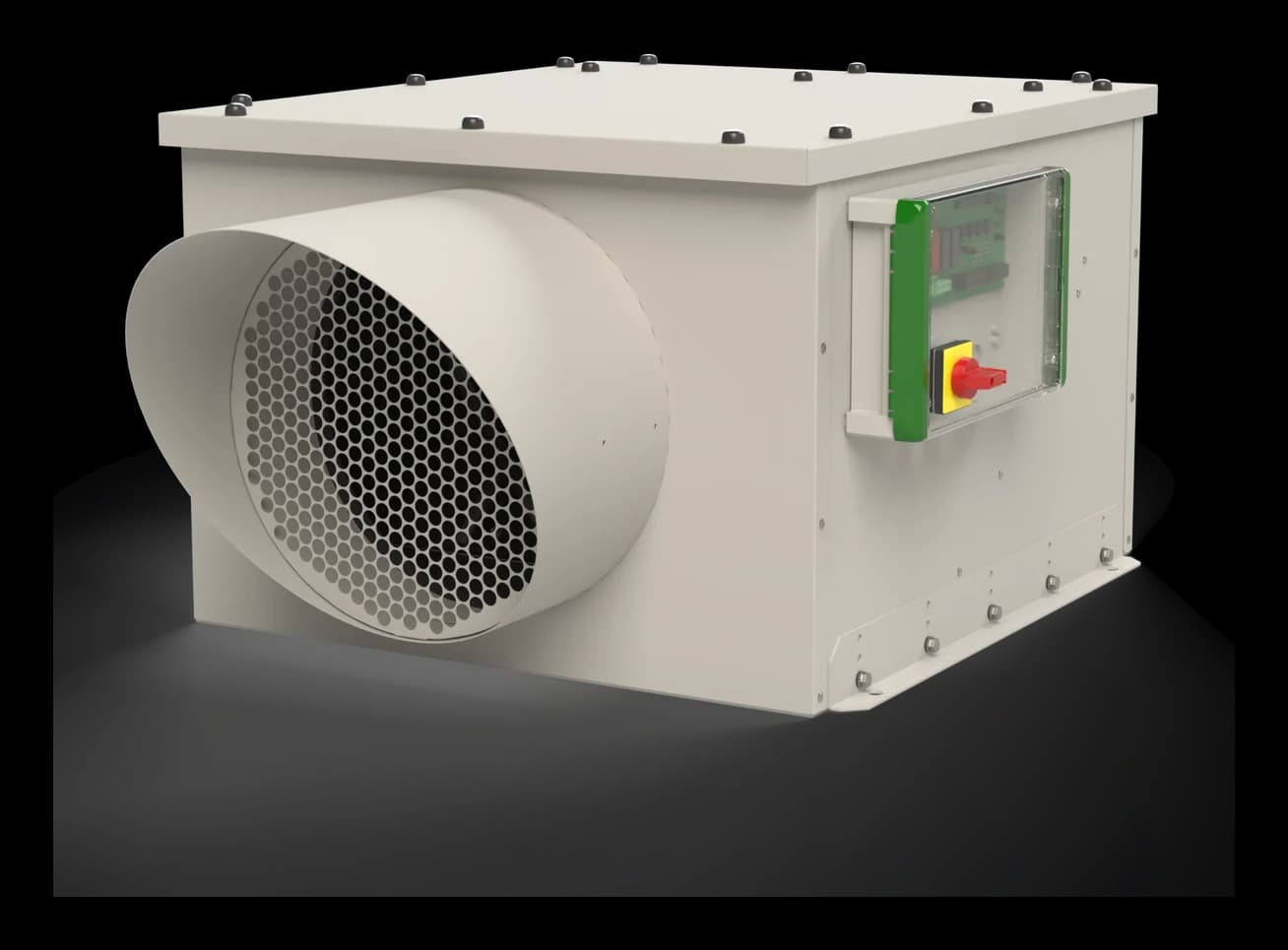 Cabinet roof fan