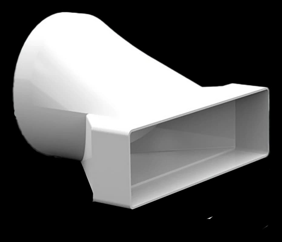 Round to flat adaptor