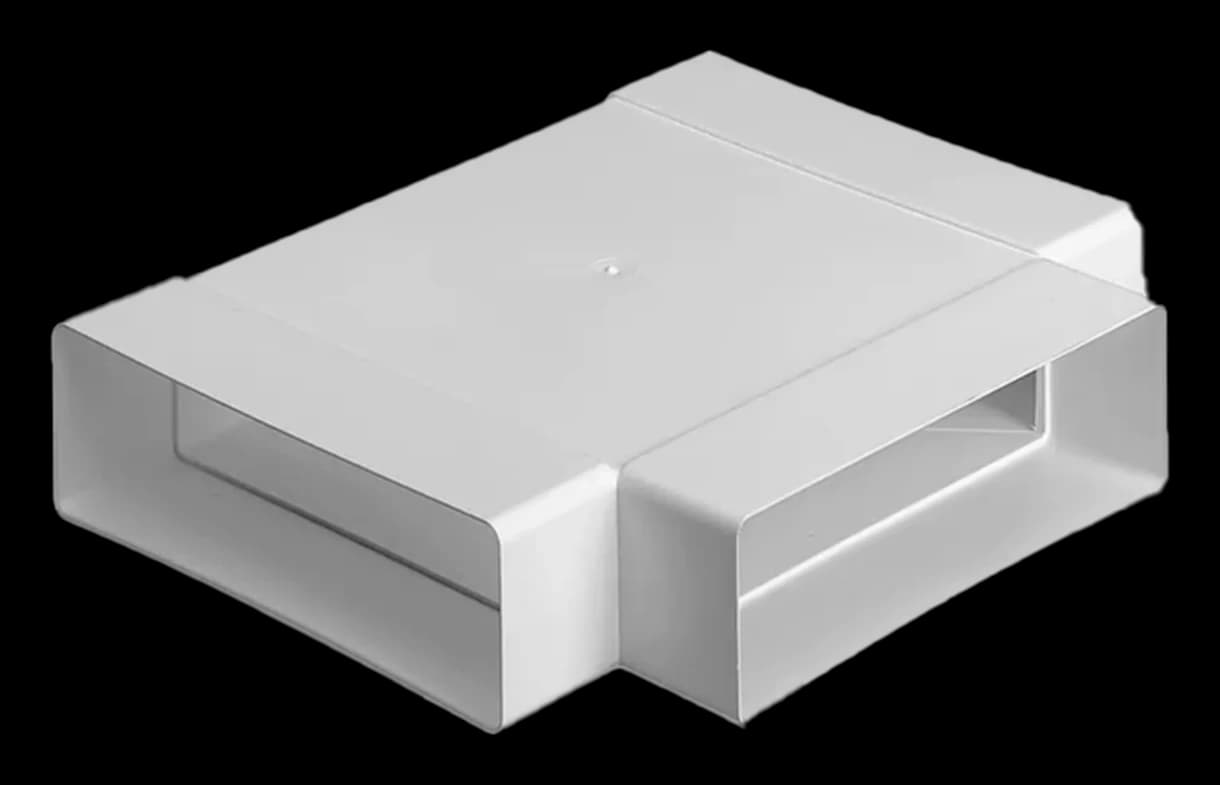 Rectangular duct tee
